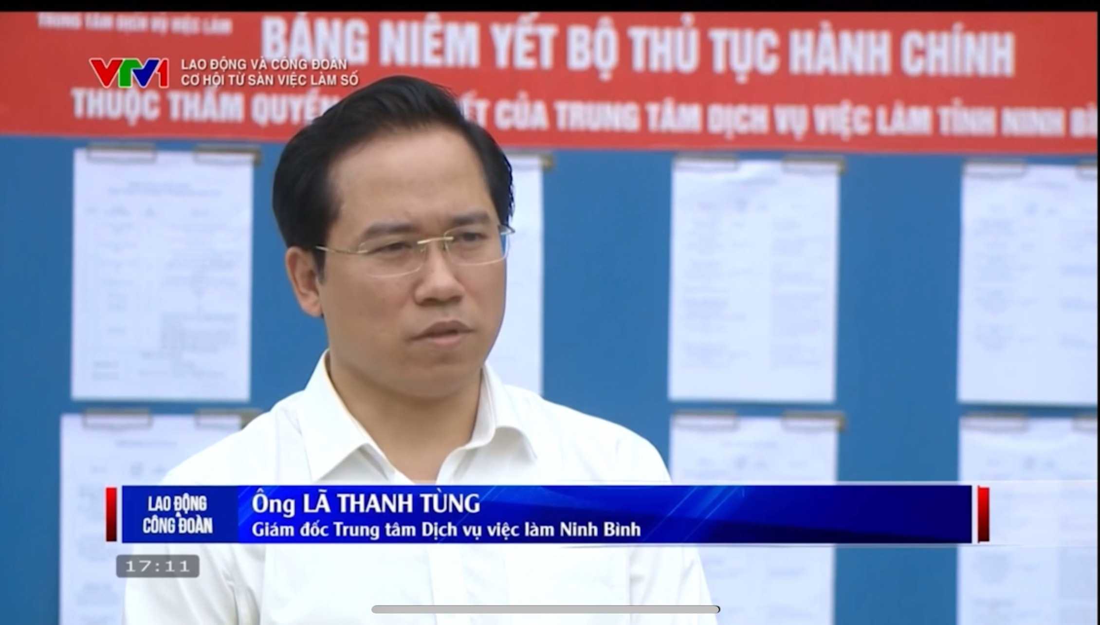 Phóng sự của Đài truyền hình Việt Nam VTV1 về phiên Giao dịch việc làm Online kết nối 06 Tỉnh ngày 18 08 0225 tại Trung tâm dịch vụ việc làm Ninh Bình